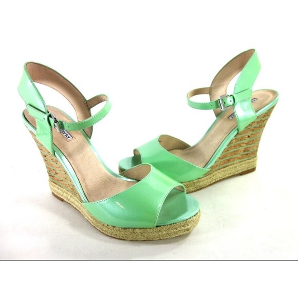 Charles David Women’s Octave Platform Fashion Sandal Mint Leather US Size 10 - Picture 1 of 10